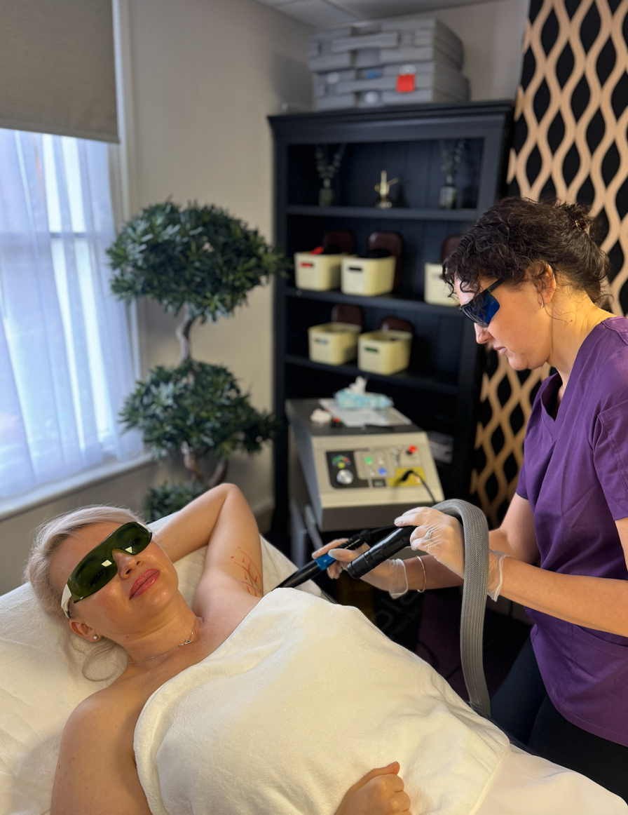 Laser hair removal transformation result